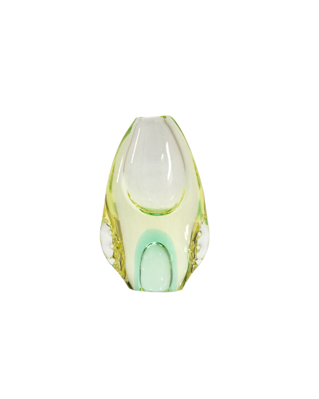 Sommerso Murano Glass Vase. Venice, 1950s
